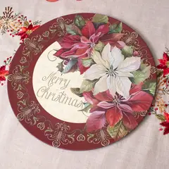 PANORAMA HOGAR - PLATO DE SITIO PVC NAVIDEÑO 40CM