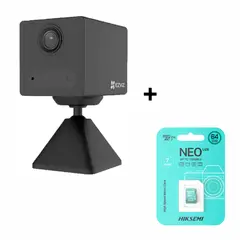 EZVIZ - CAMARA IP 3MP CB2 INTERIOR 4G CON BATERIA + SD 64 GB