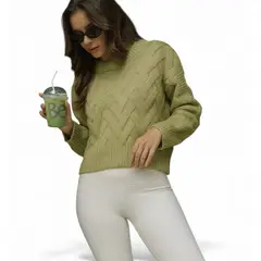 AMA OUTFITTERS - SWEATER TEJIDO EN HILO ASPEN