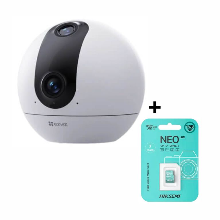 CAMARA IP C60P 2K 3MP INTERIOR DUAL BAND WIFI6 + SD 128 GB