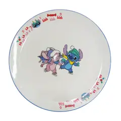 GENERICO - Plato Tendido Navidad 27cm Stitch