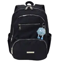 KENGAR - Mochila Modelo Print A4 - Negro