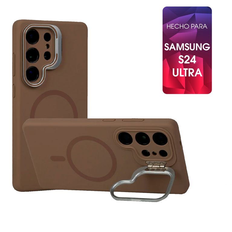 Silicone Case con MagSafe y Parante Para Samsung S24 Ultra Sin Marca