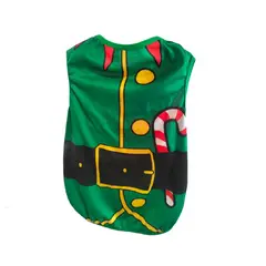 GENERICO - Polo navideño duende para perros y gato Talla 4