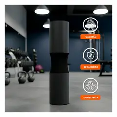 GENERICO - Almohadilla de Espuma para Barra de Pesas 44x9 cm para Gimnasio y Entrenamiento Negro