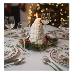 GENERICO - Navidad Vela Aromática Arbol de Gatitos en Cera de Soya