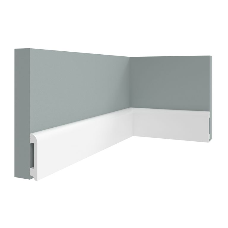Zocalo Curvo Arc Blanco 7cm Presentación caja