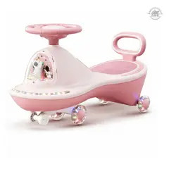 GENERICO - CARRITO ROSADO MUSICAL DE IMPULSO CON LUCES LED Y GIRO 360° PARA BEBÉS Y NIÑOS