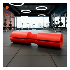 GENERICO - Almohadilla de Espuma para Barra de Pesas 44x9 cm para Entrenamiento Diario Rojo Y+Ligas Regalo