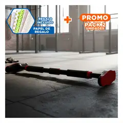 GENERICO - Pack2 Soporte Extensible para Dominadas Ejercicios en Negro Rojo Y+Papel Regalo