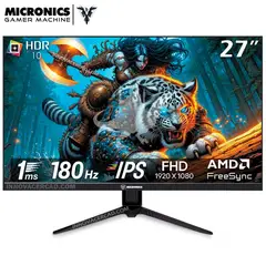MICRONICS - Monitor Gaming de 27 pulg MG27FF 1920x1080 IPS 180HZ 1ms HDR