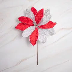 PANORAMA HOGAR - SETX6 FLORES POINSETTIAS SURTIDAS PVC 30CM