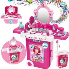 GENERICO - Set Belleza 3 en 1 maleta para niños ROSADO