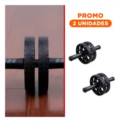 GENERICO - Pack2 Circulo de Core Doble Llanta con Agarre Seguro Negro