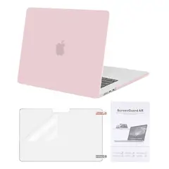 GENERICO - Case + Protector de pantalla para Macbook Air 13.6 M4 M3 M2 - ROSADO