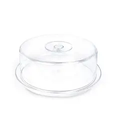 ICHIMATSU - Porta torta Acrílica con base 34x13 cm