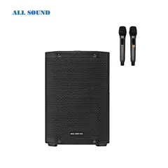 ALL SOUND - PARLANTE DE 8 Pulg. BATERIA RECARGABLE CON FUNCION OTG Y 2 MICROFONOS UHF