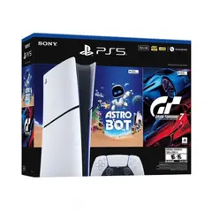SONY - Consola PS5 Digital Slim + Astro Bot + Gran Turismo 7