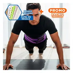 GENERICO - Pack2 Cinturilla Moldeadora XL para Mejorar Silueta y Postura en Morado Y+Papel Regalo