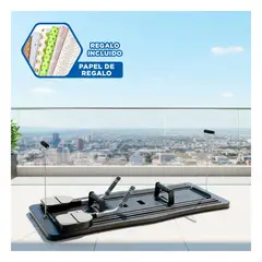 GENERICO - Tabla de Entrenamiento Multiple para Rutinas de Fuerza y Fitness Negro Y+Papel Regalo