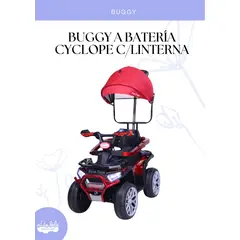 FIRST TOY - BUGGY A BATERIA CYCLOPE- ROJO