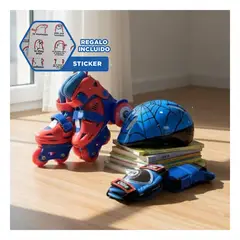 GENERICO - Patines en Linea Kids con Proteccion Completa Ollie para Principiantes Y+Regalo Sticker