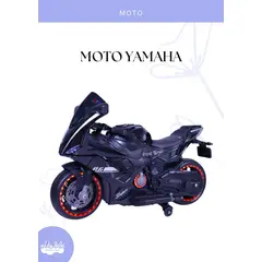 GENERICO - Moto a Batería para Niños «YAMAHA» Negro