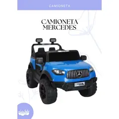 GENERICO - Carro a Batería Para Niños Mercedes Benz - Color Azul