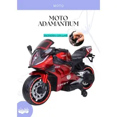GENERICO - Moto Adamantium para Niños - Color Rojo