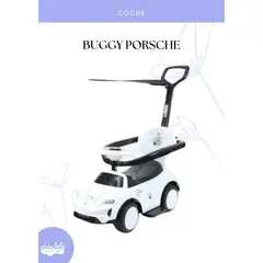 FIRST TOY - BUGGY PORSCHE PARA NIÑO - COLOR BLANCO