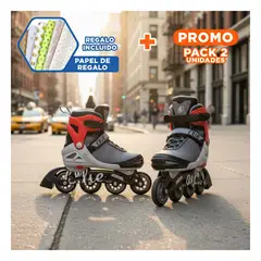 GENERICO - Pack2 Patines Urbanos de Larga Duracion para Uso Diario y Cuidado Deportivo Y+Papel Regalo
