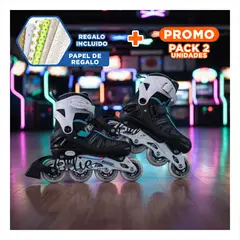 GENERICO - Pack2 Patines Urbanos de Larga Duracion para Uso Diario y Cuidado Deportivo Y+Papel Regalo