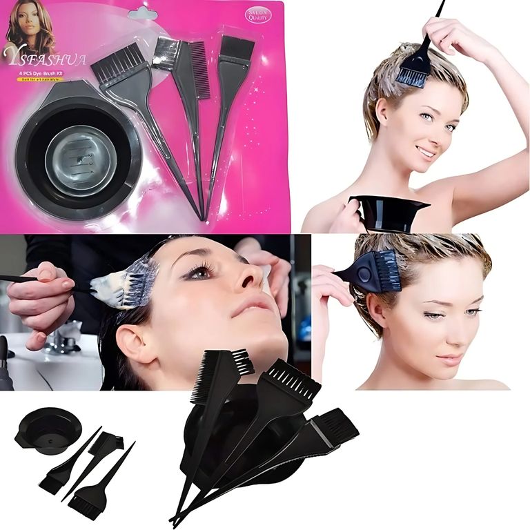 Pack2 Kit para Teñir Cabello de Brochas y Cepillos con Bol