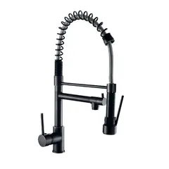 GENERICO - Grifería de Cocina Mezcladora de Lujo Acero 304 Mate Negro