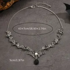 GENERICO - Collar de Murcielago Gótico