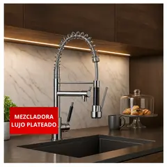 XM - Grifo de Lujo Mezcladora Acero 304 Plateado