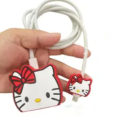 GENERICO - FUNDA DE ADAPTADOR COMPATIBLE PARA IPHONE 20W - HELLO KITTY