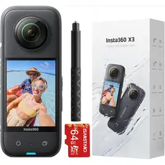 INSTA 360 - Cámara Insta360 X3 360 4K Set - Reacondicionado