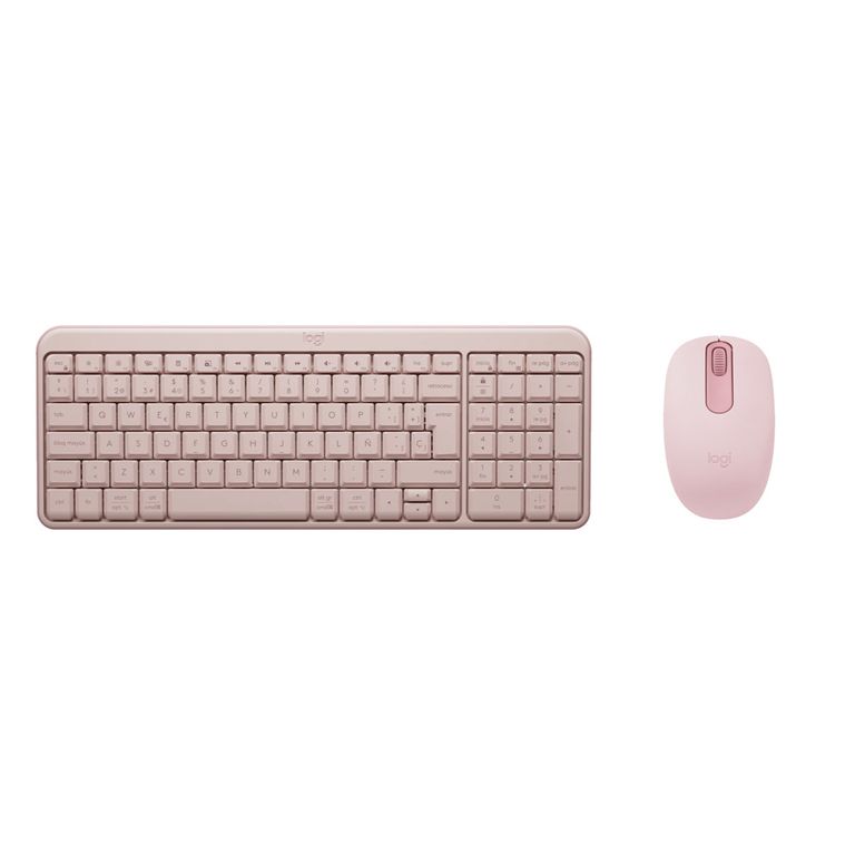 TECLADO Y MOUSE K250 MOUSE M196 BT ROSADO