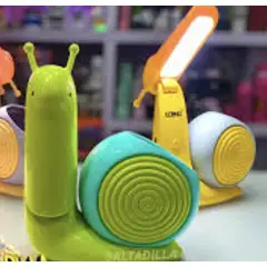 GENERICO - LAMPARA MODELO CARACOL RECARGABLE USB AMARILLO O CREMA