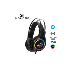 XBLADE - AUDIFONO CON MICROFONO GAMING BANSHEE ESTÉREO JACK DE 35MM USB RGB NEGRO