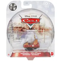 DISNEY PIXAR - Moto de nieve Cars Wintertime Cruisers - Vehículo Metal LIGHTNING McQUEEN