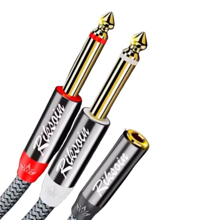 Cable AUX 35mm Hembra 120cm 635mm TS Mono Dual Estereo DJ