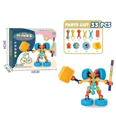 GENERICO - Crea tu Robot Set de Bloques DIY 33 Piezas