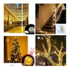 GENERICO - LUCES LINEALES AMBAR DE 50 MTRS - 400 FOCOS