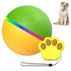 IMPORTADO MC - Pelota Interactiva para Perros Medianos y Grandes LED Control Remoto Recargable Diámetro 85mm
