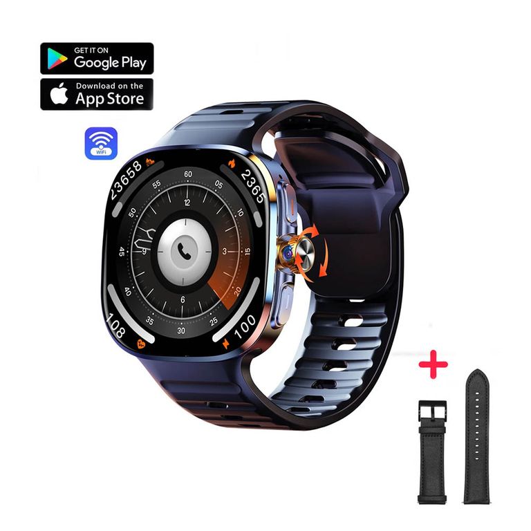 Smartwatch M99 Android Play Store Amoled Negro Correa Gratis