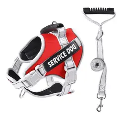 GENERICO - ARNÉS ROJO TALLA L REFLECTANTE PARA PERROS CON ASA