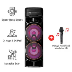 LG - Torre de sonido XBOOM RNC9 Multi-Bluetooth Karaoke Star