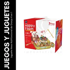 GENERICO - Juguete Mesa Multifuncional de Granja 4 en 1